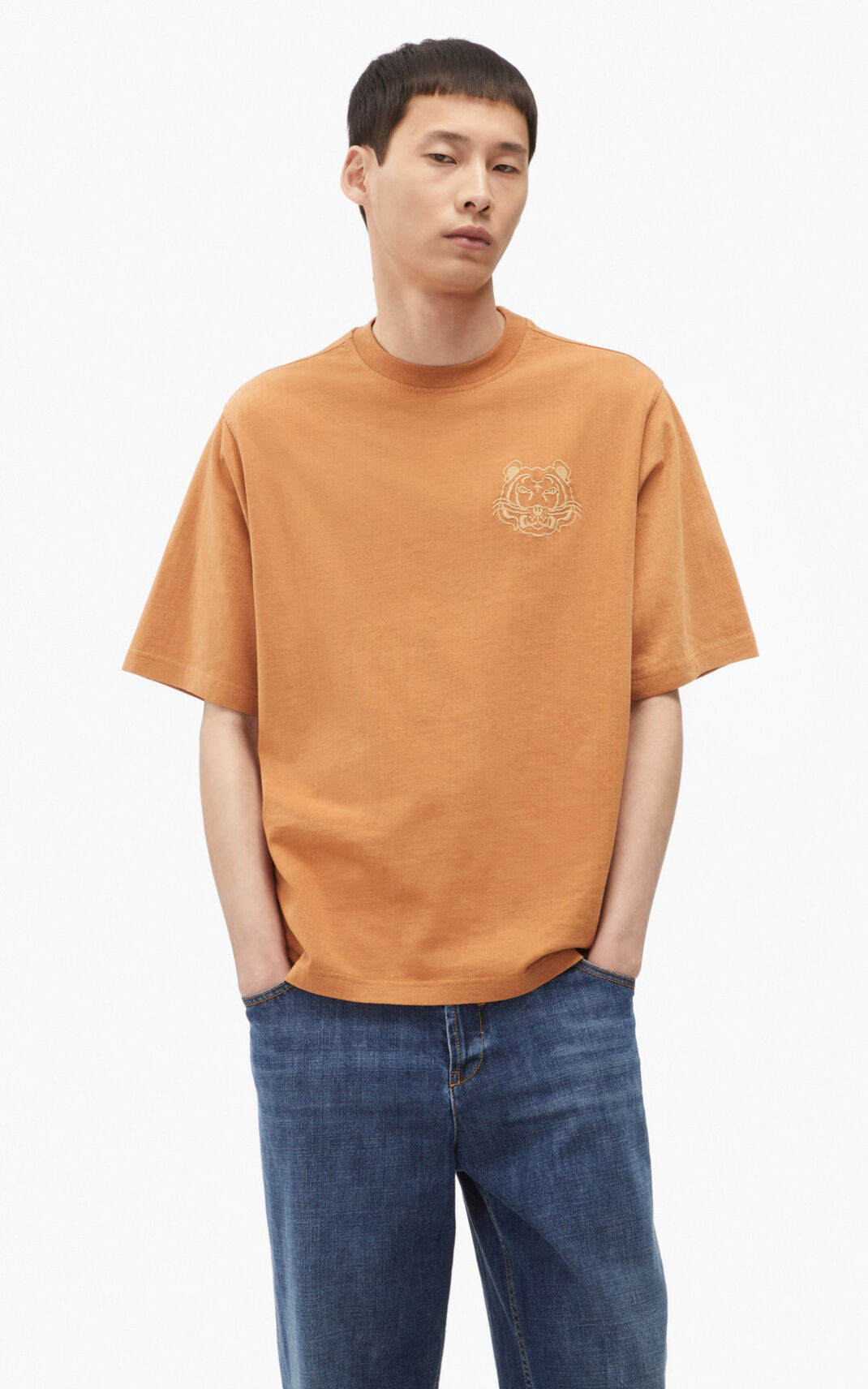 Kenzo RE/relaxed casual T Shirt Herr | 30976-MEWP